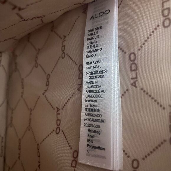 ALDO Glendaa Pink Floral Top Handle Shoulder Crossbody Tote Bag 9X4X9 SEE DESCR - Picture 5 of 14